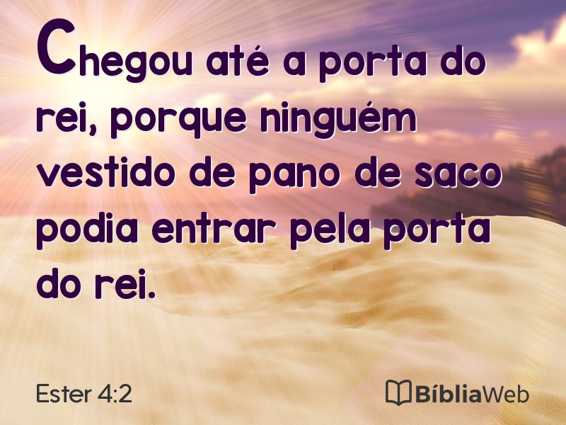Ester 4:2 em imagem para compartilhar