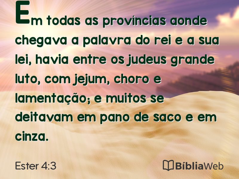 Ester 4:3 em imagem para compartilhar