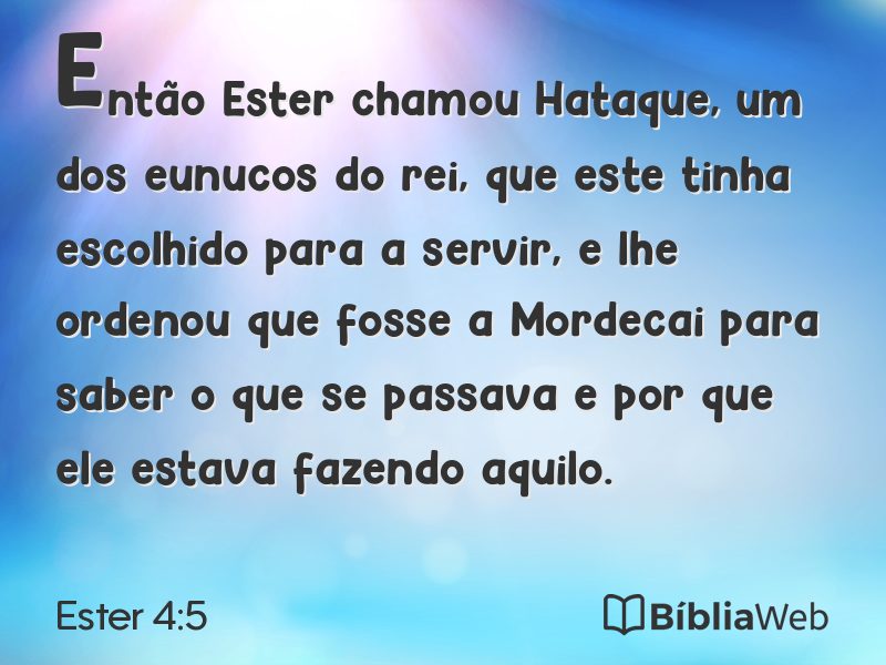 Ester 4:5 em imagem para compartilhar