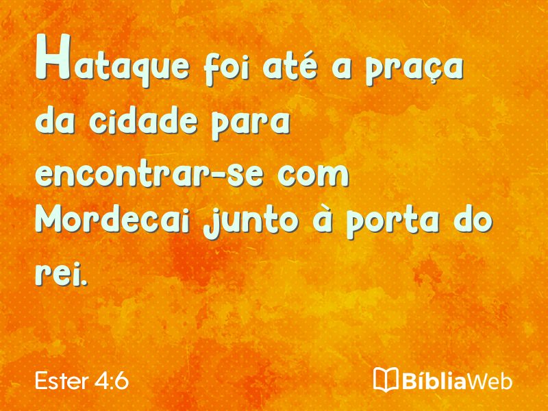 Ester 4:6 em imagem para compartilhar