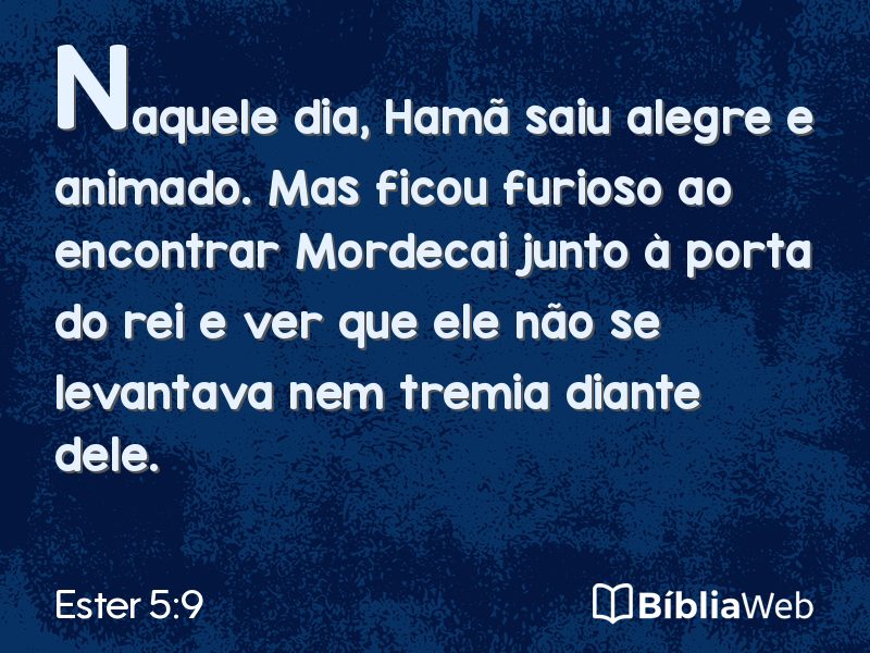 Ester 5:9 em imagem para compartilhar