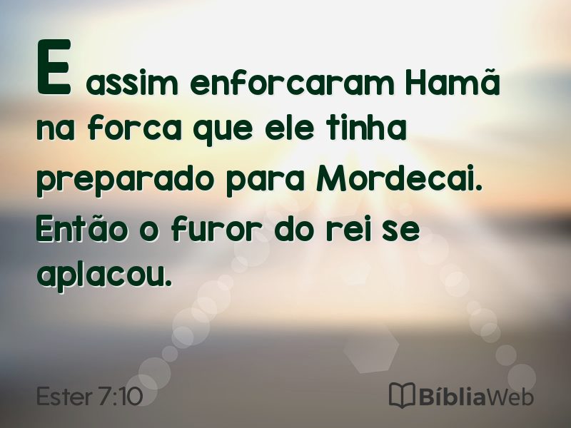 Ester 7:10 em imagem para compartilhar