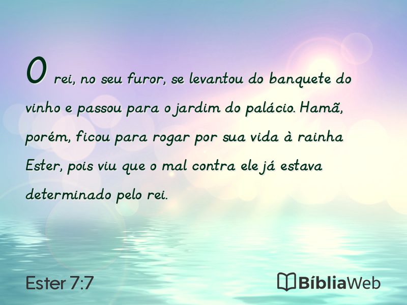 Ester 7:7 em imagem para compartilhar