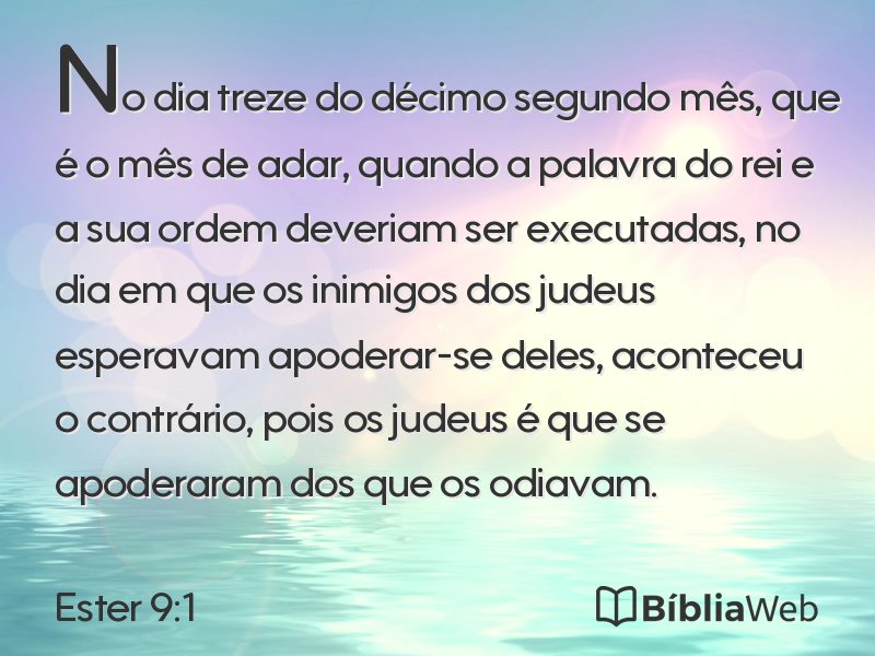 Ester 9:1 em imagem para compartilhar