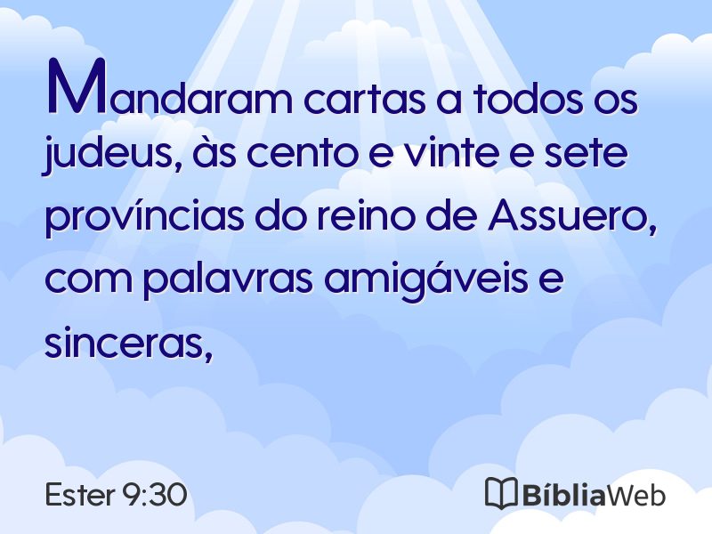 Ester 9:30 em imagem para compartilhar