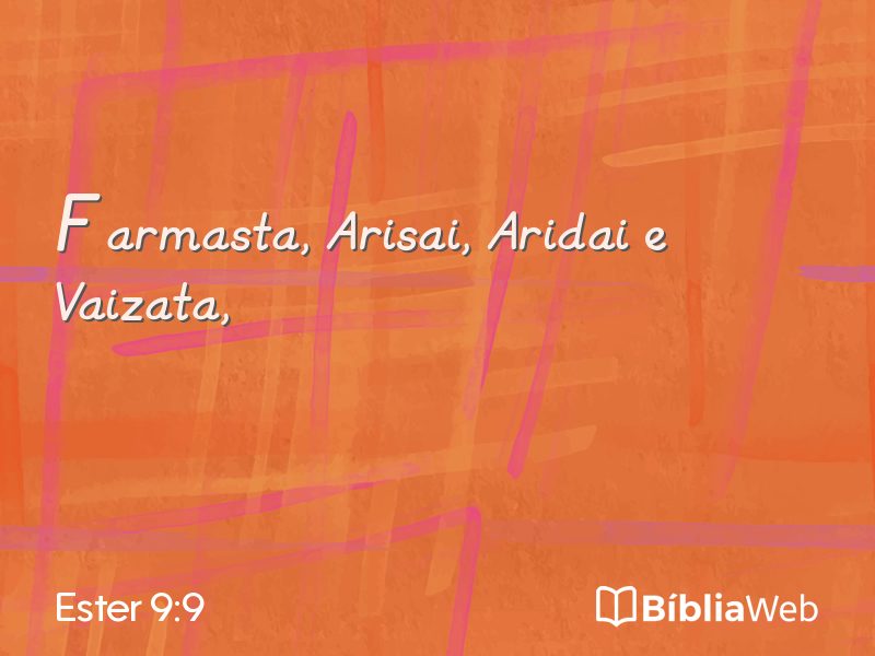 Ester 9:9 em imagem para compartilhar