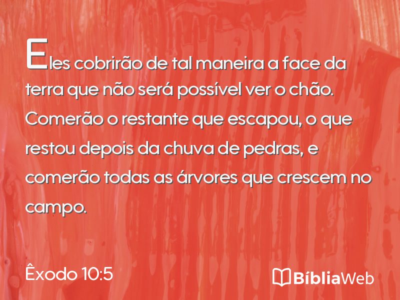 Êxodo 10:5 em imagem para compartilhar