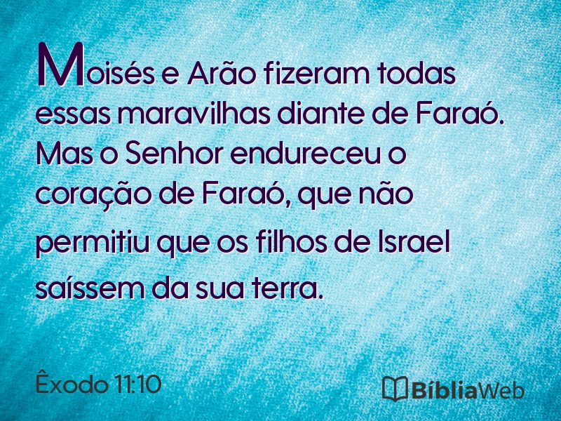 Êxodo 11:10 em imagem para compartilhar