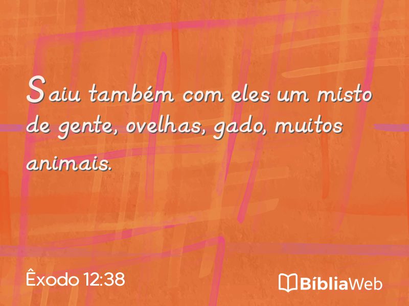 Êxodo 12:38 em imagem para compartilhar