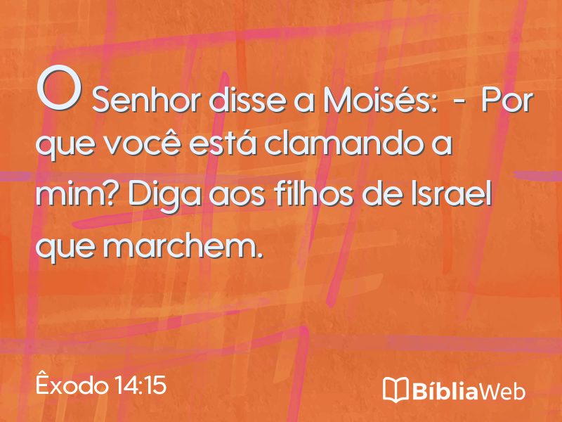 Êxodo 14:15 em imagem para compartilhar
