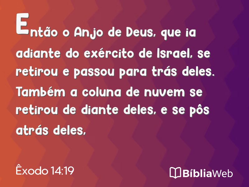 Êxodo 14:19 em imagem para compartilhar