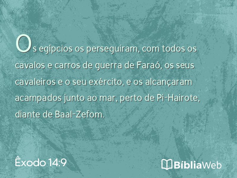 Êxodo 14:9 em imagem para compartilhar