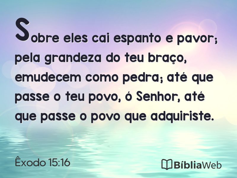 Êxodo 15:16 em imagem para compartilhar
