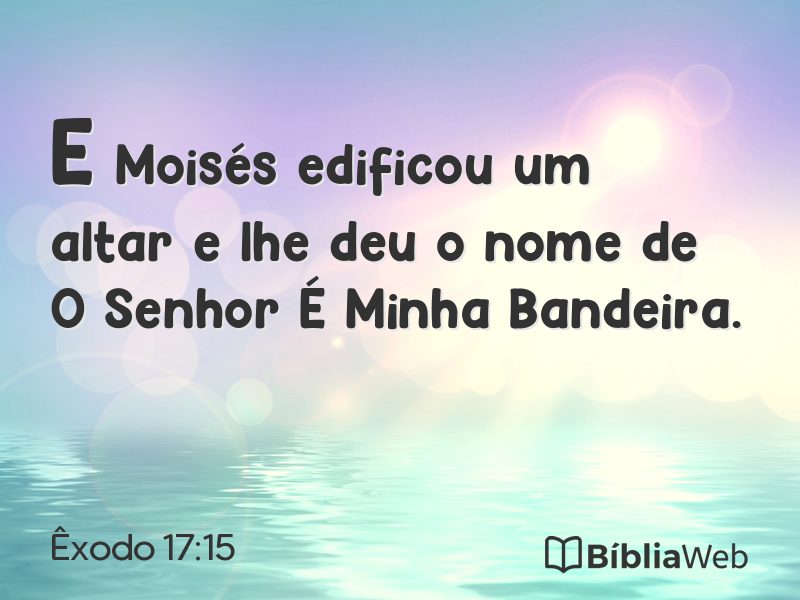Êxodo 17:15 em imagem para compartilhar