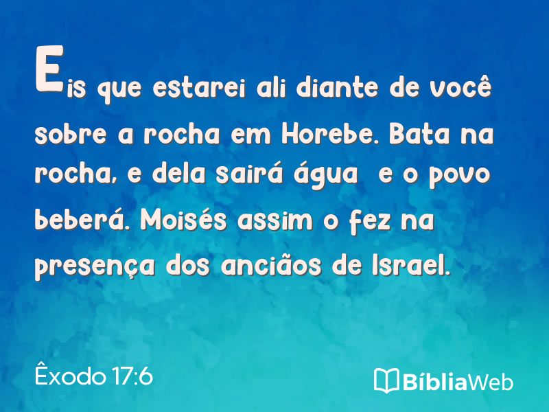 Êxodo 17:6 em imagem para compartilhar