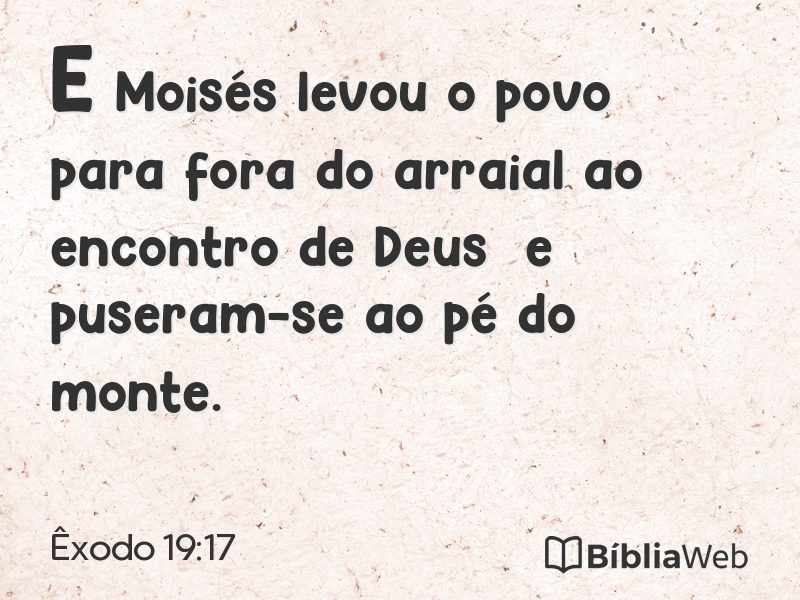 Êxodo 19:17 em imagem para compartilhar