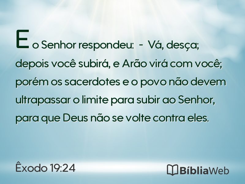 Êxodo 19:24 em imagem para compartilhar