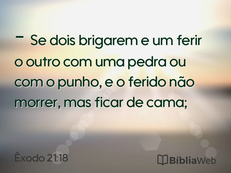 Êxodo 21:18 em imagem para compartilhar