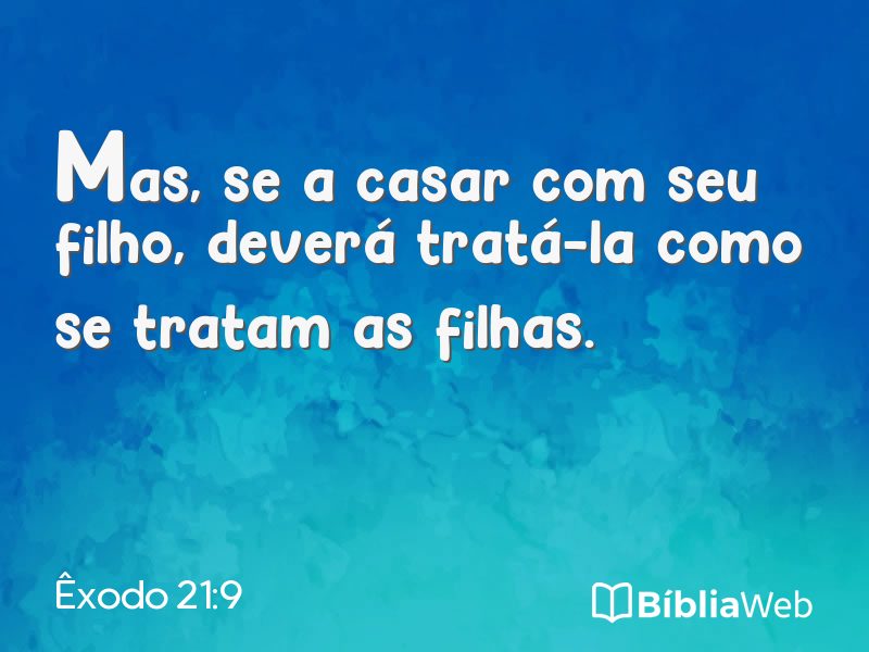 Êxodo 21:9 em imagem para compartilhar