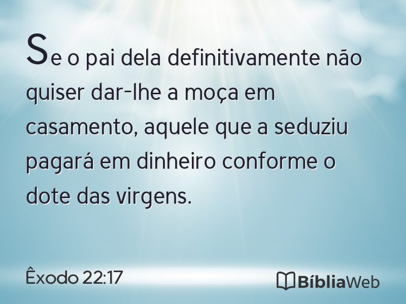 Êxodo 22:17 em imagem para compartilhar