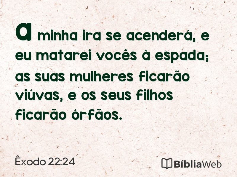Êxodo 22:24 em imagem para compartilhar