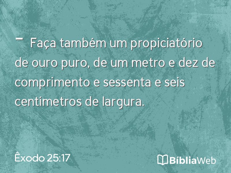 Êxodo 25:17 em imagem para compartilhar