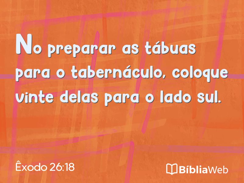 Êxodo 26:18 em imagem para compartilhar