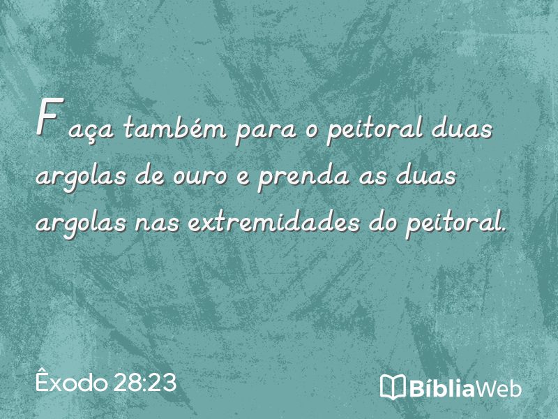 Êxodo 28:23 em imagem para compartilhar