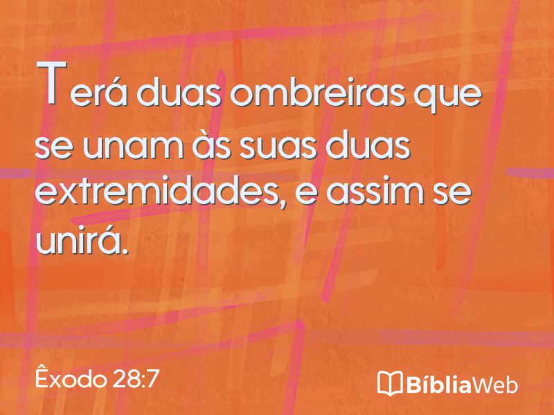 Êxodo 28:7 em imagem para compartilhar