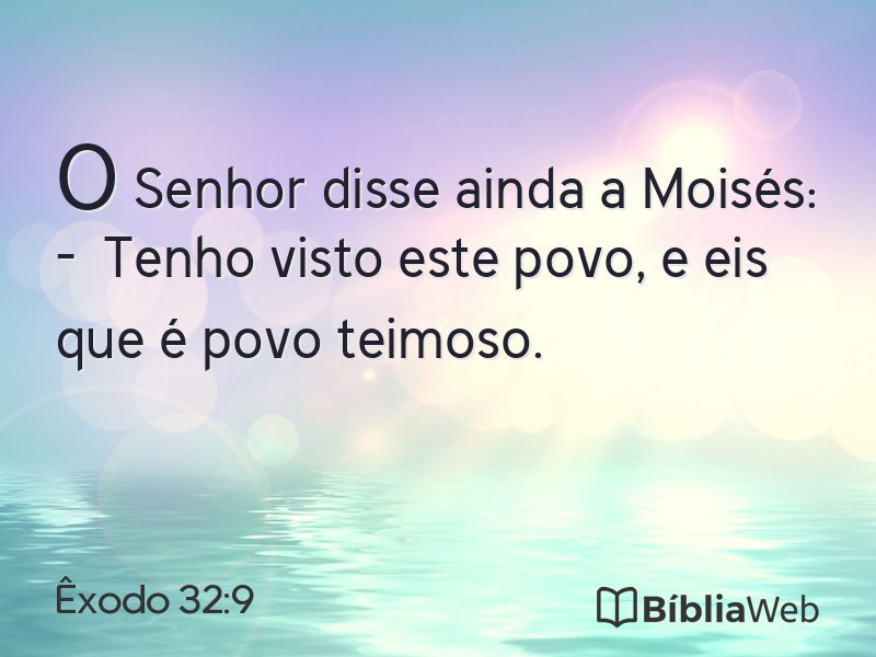 Êxodo 32:9 em imagem para compartilhar