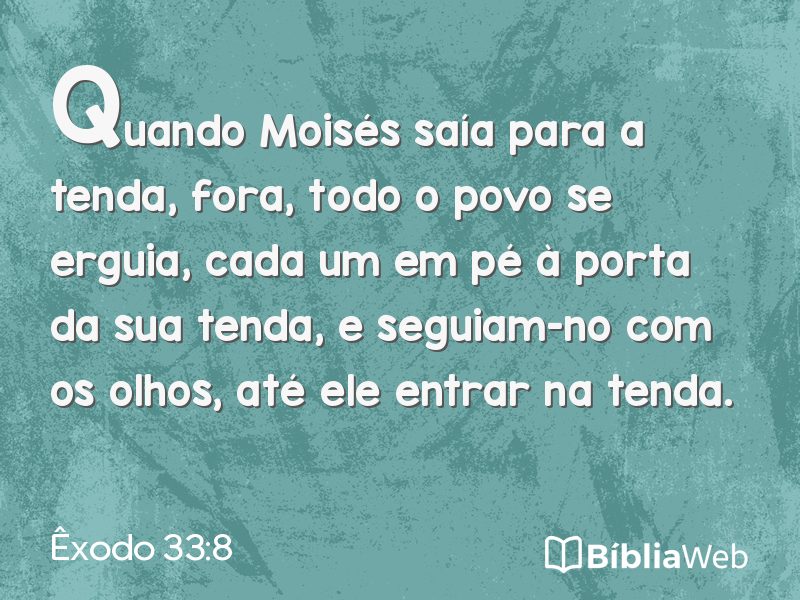 Êxodo 33:8 em imagem para compartilhar