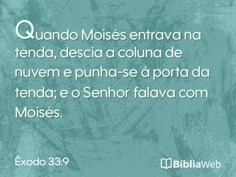 Êxodo 33:9 em imagem para compartilhar