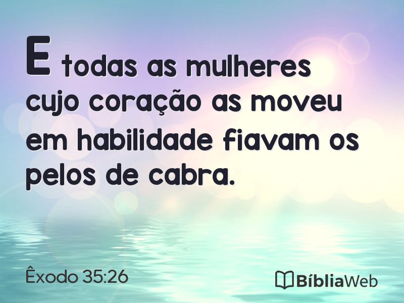 Êxodo 35:26 em imagem para compartilhar