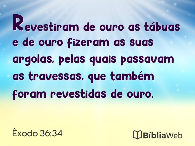 Êxodo 36:34 em imagem para compartilhar