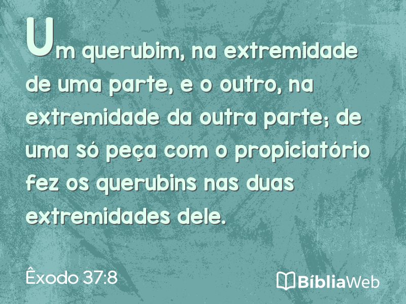 Êxodo 37:8 em imagem para compartilhar