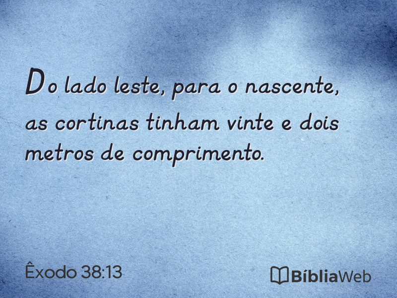 Êxodo 38:13 em imagem para compartilhar