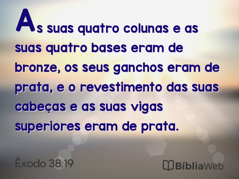 Êxodo 38:19 em imagem para compartilhar