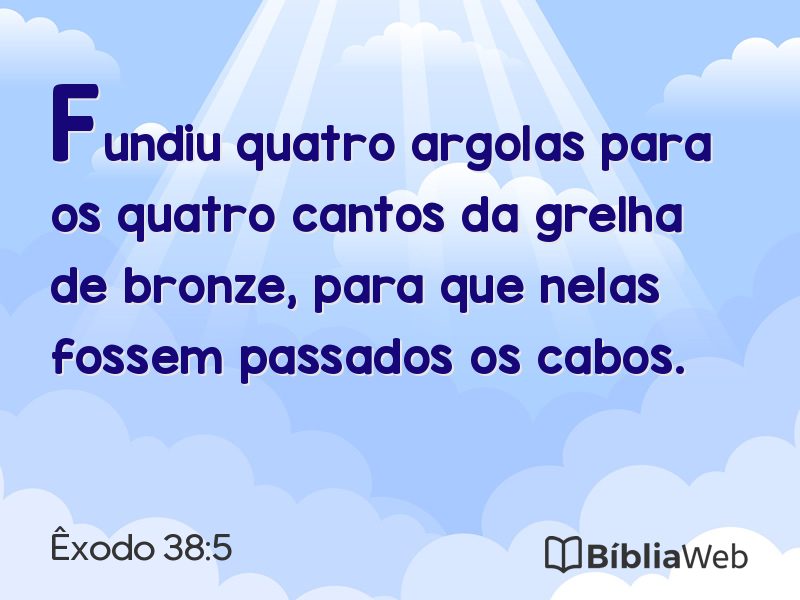 Êxodo 38:5 em imagem para compartilhar