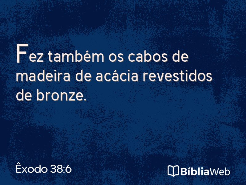 Êxodo 38:6 em imagem para compartilhar