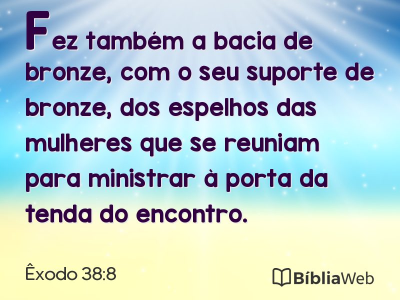 Êxodo 38:8 em imagem para compartilhar
