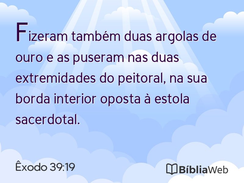 Êxodo 39:19 em imagem para compartilhar