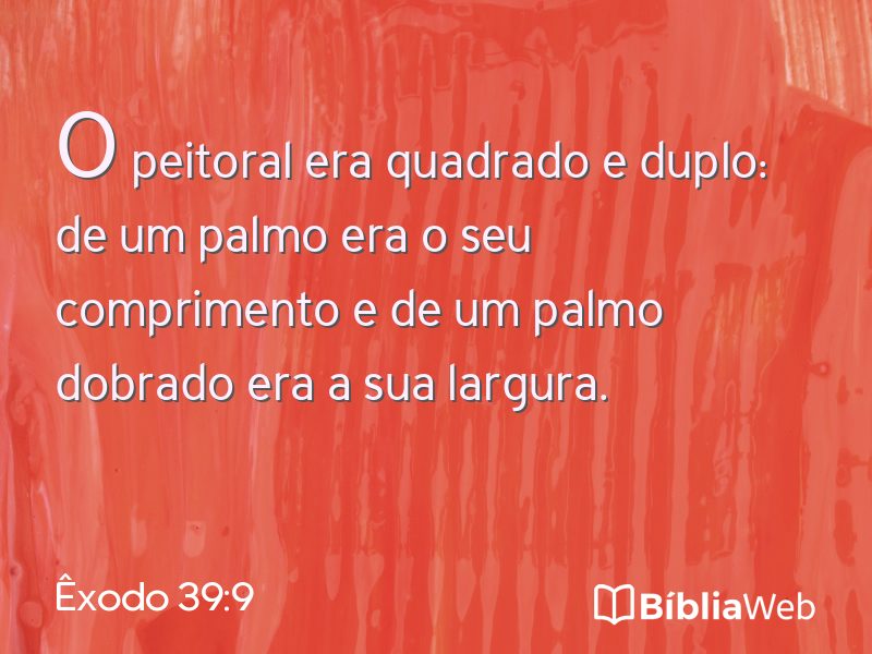 Êxodo 39:9 em imagem para compartilhar