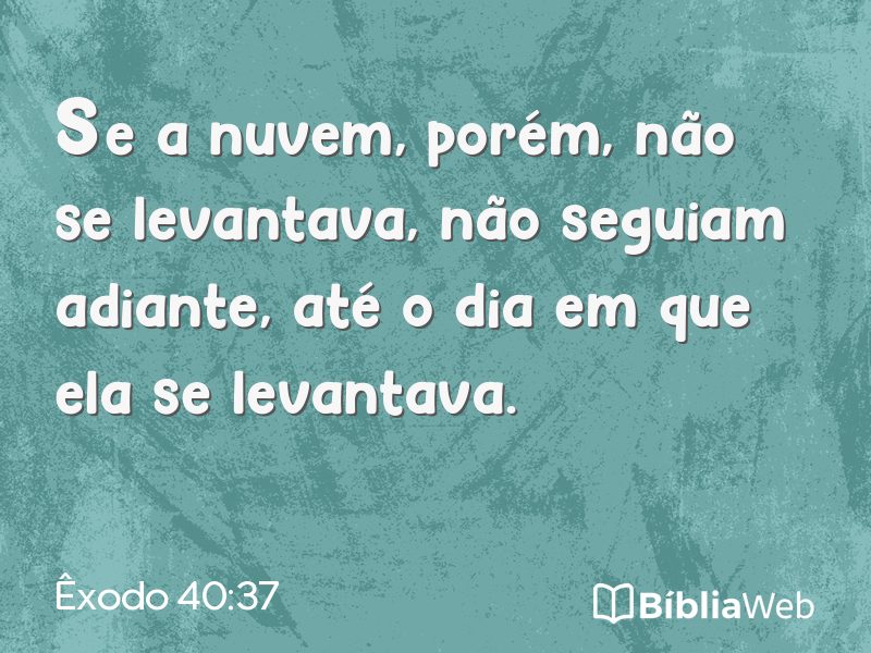 Êxodo 40:37 em imagem para compartilhar
