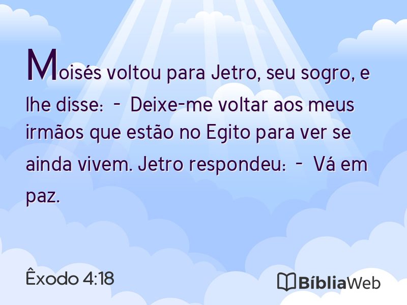 Êxodo 4:18 em imagem para compartilhar