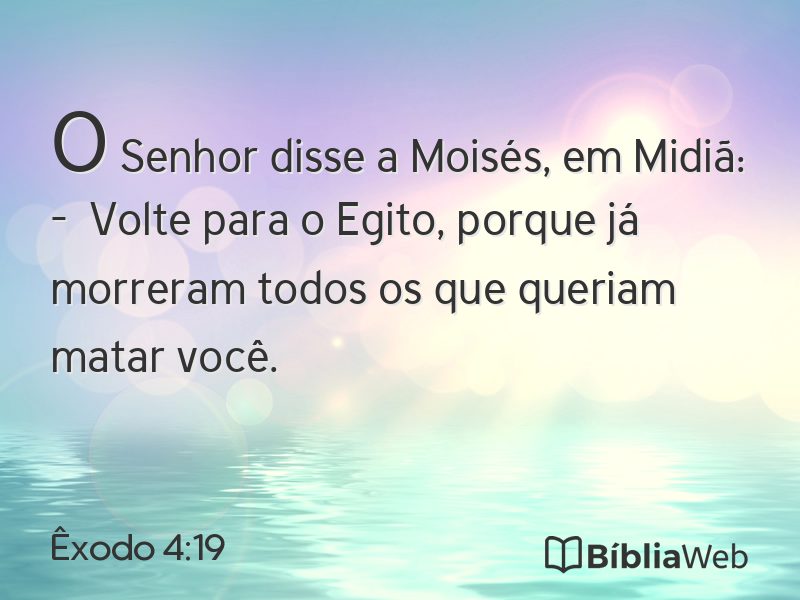 Êxodo 4:19 em imagem para compartilhar