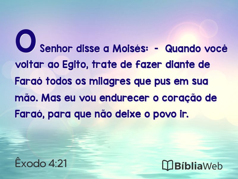 Êxodo 4:21 em imagem para compartilhar