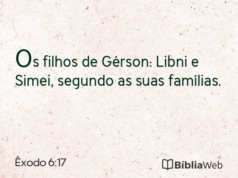 Êxodo 6:17 em imagem para compartilhar