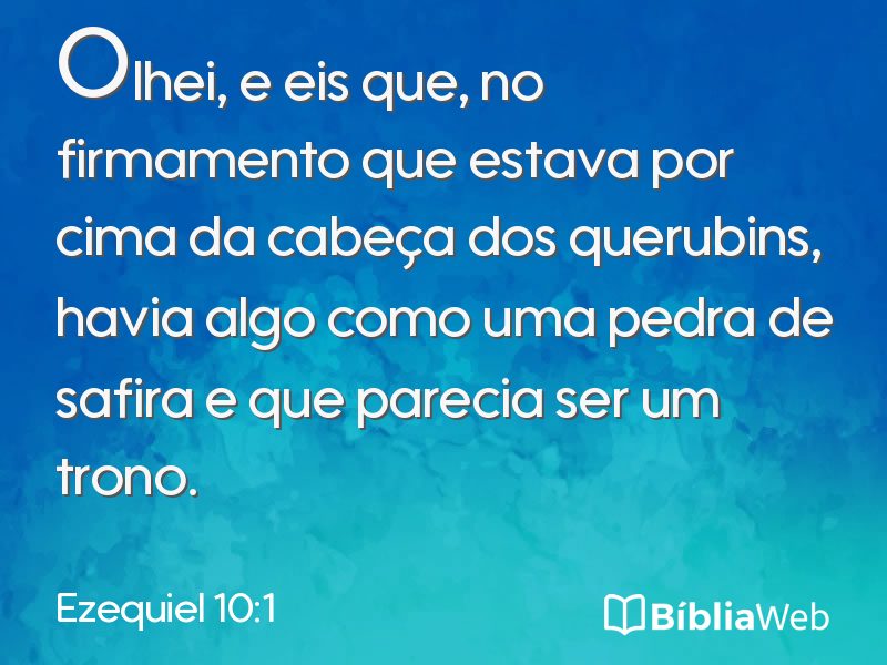 Ezequiel 10:1 em imagem para compartilhar