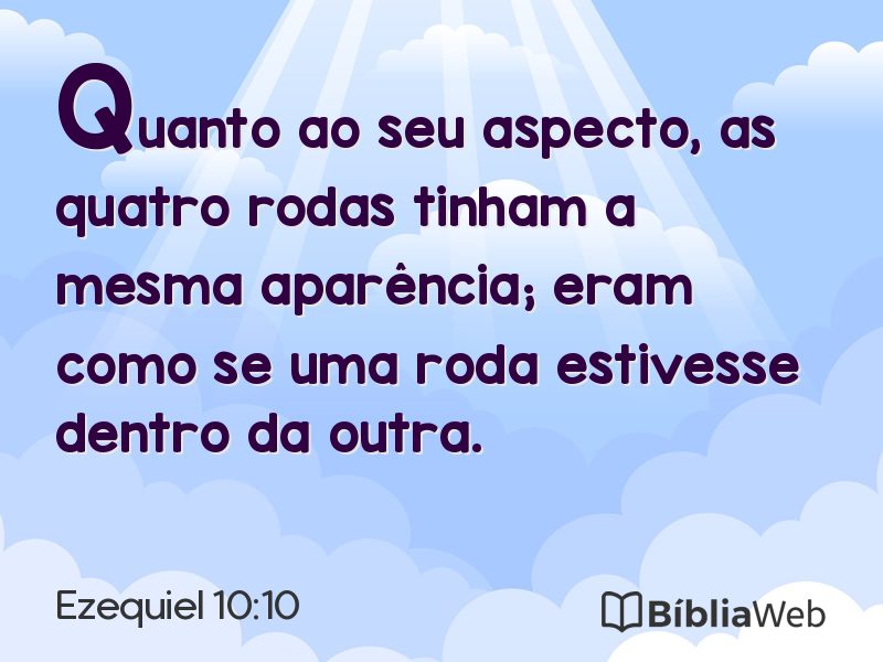 Ezequiel 10:10 em imagem para compartilhar