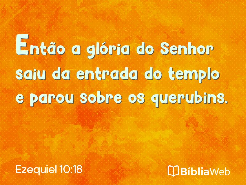 Ezequiel 10:18 em imagem para compartilhar